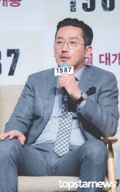 [현장] ‘1987’ 하정우, 김윤석과 다음에는 커플로? “이번에도 반대 진영 아쉬워”