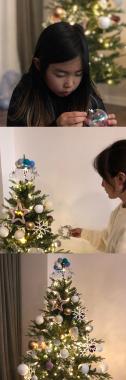 [근황] 타블로, 강혜정-하루와 미리 크리스마스 준비…“트리 완성”
