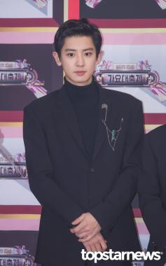 [HD포토] 엑소(EXO) 찬열, ‘찬열 얼굴보고 침착하자’ (2017KBS가요대축제)