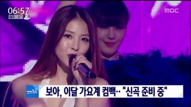 [리뷰] ‘뉴스투데이’ 보아, 이달 가요계 컴백…“신곡 준비 중”