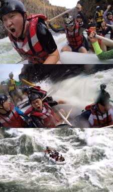 ‘뭉쳐야 뜬다’ 멤버들, 아프리카 잠베지강 래프팅 도전…‘급류 휩쓸려’