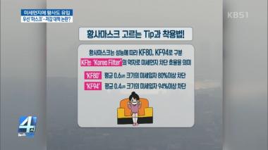 ‘4시 뉴스집중’ 미세먼지에 황사까지…황사 마스크 고르는 팁은?