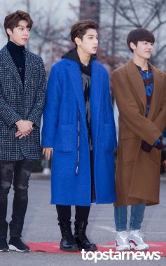 [HD포토] 아이엠(IM) 한결, ‘파란 코트도 완벽하게 소화’ (뮤직뱅크)