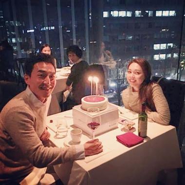 김인석♥안젤라 박 부부, 웃는 얼굴이 닮았네…“벌써 결혼 3주년”